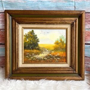 Vintage David Days Framed Landscape Oil Painting